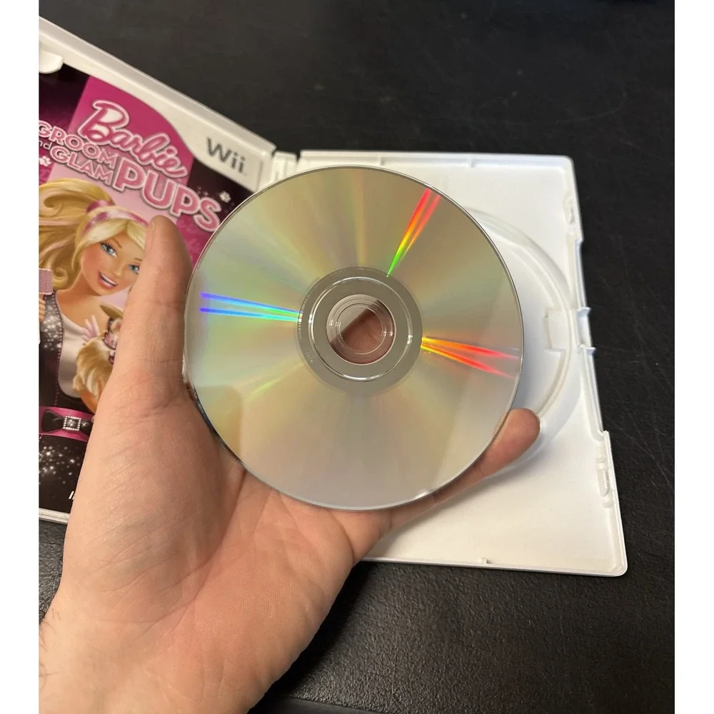 Barbie Groom and Glam Pups Nintendo Wii Video‎ Game Complete Disc Case